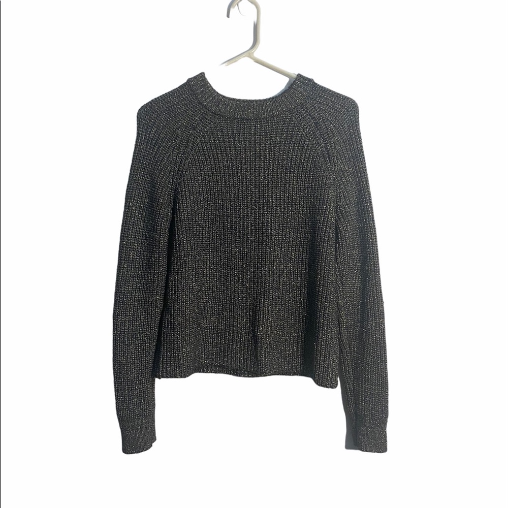 Banana Republic Silver and Gold Sparkle Shimmer Sparkle Sweater